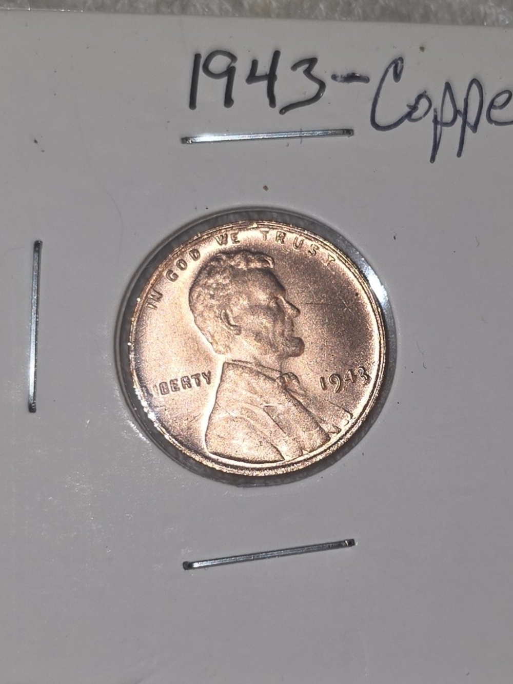 1943-P Copper Lincoln Cent Error